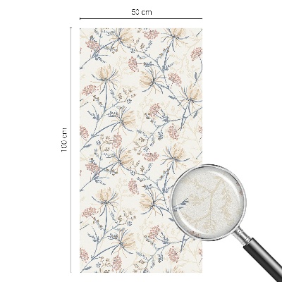 Zonwerende raamfolie glas in lood Bloemen van harmonie