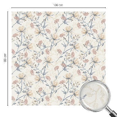 Zonwerende raamfolie glas in lood Bloemen van harmonie