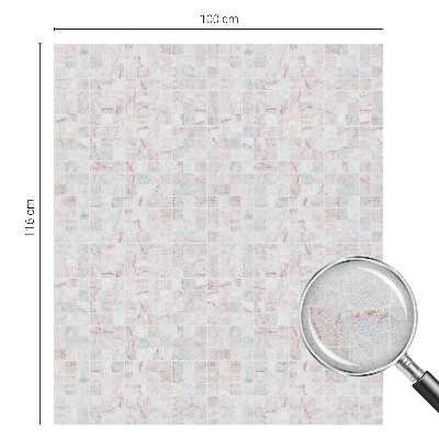 Zonwerende raamfolie Stenen mozaïek