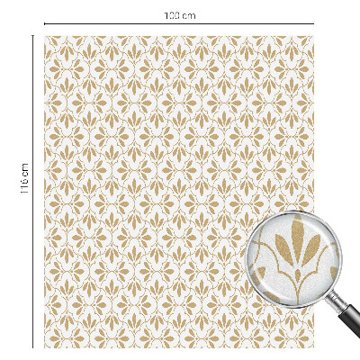 Zelfklevende anti inkijk folie glas in lood Plant elegantie