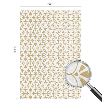 Zelfklevende anti inkijk folie glas in lood Plant elegantie