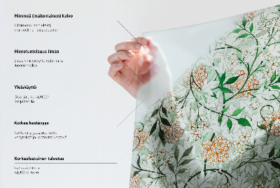 Zelfklevende anti inkijk folie glas in lood Plant elegantie