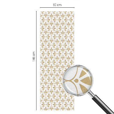 Zelfklevende anti inkijk folie glas in lood Plant elegantie