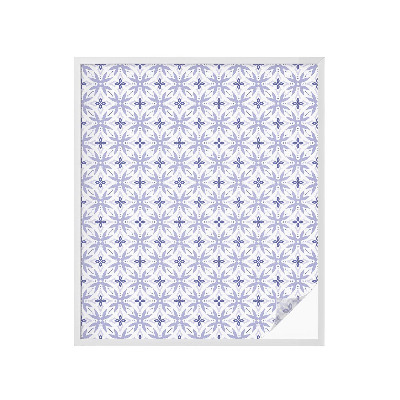 Zonwerende raamfolie glas in lood Paarse patronen