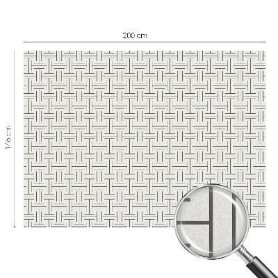 Anti inkijk raamfolie Symmetrische vlecht