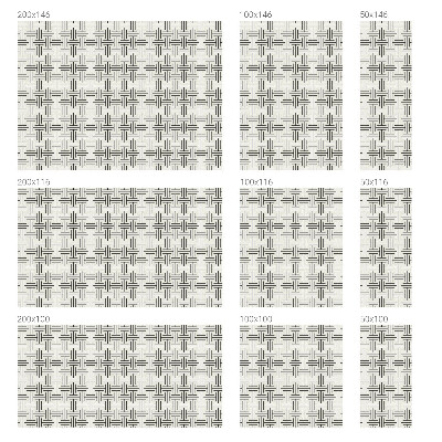 Anti inkijk raamfolie Symmetrische vlecht