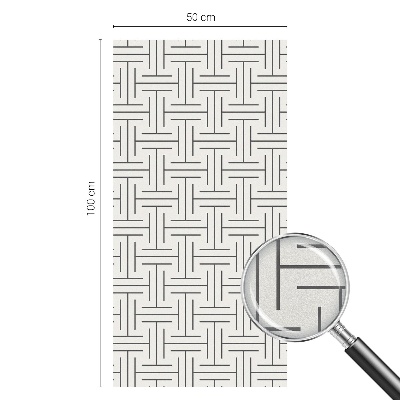 Anti inkijk raamfolie Symmetrische vlecht