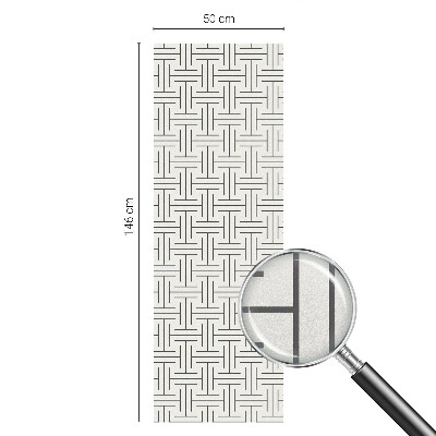 Anti inkijk raamfolie Symmetrische vlecht