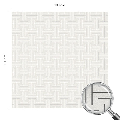 Anti inkijk raamfolie Symmetrische vlecht