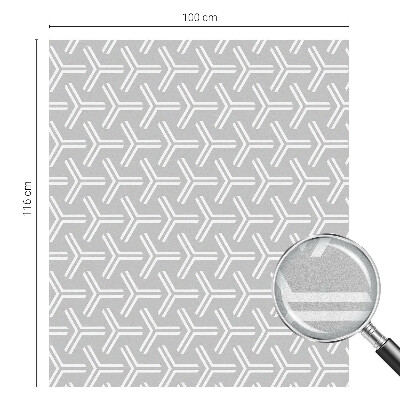 Zonwerende raamfolie glas in lood Minimalistische lijnen