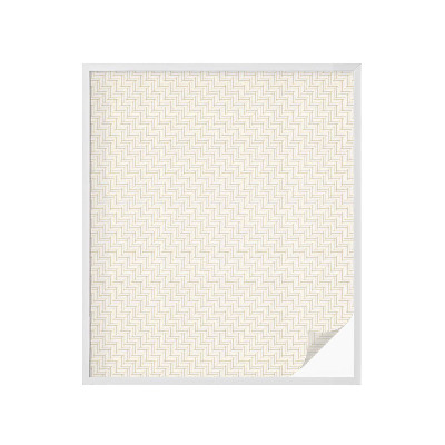 Zelfklevende anti inkijk folie glas in lood Visgraat elegantie