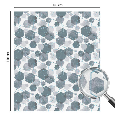 Zonwerende raamfolie Geometrische zeshoeken