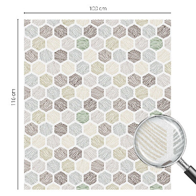 Anti inkijk raamfolie Geometrische golven