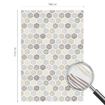 Anti inkijk raamfolie Geometrische golven