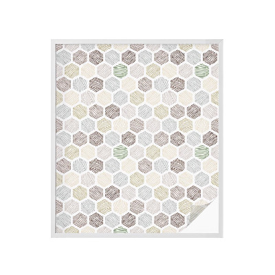 Anti inkijk raamfolie Geometrische golven