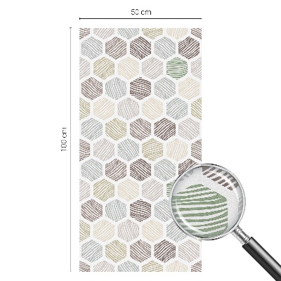 Anti inkijk raamfolie Geometrische golven