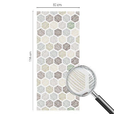 Anti inkijk raamfolie Geometrische golven