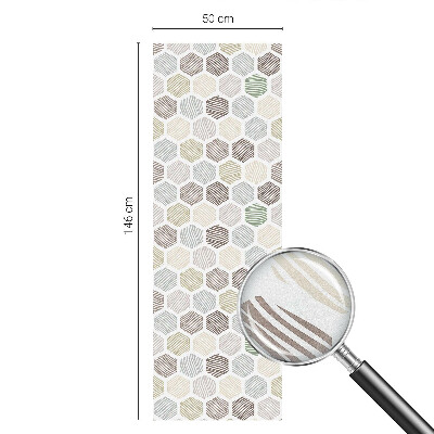 Anti inkijk raamfolie Geometrische golven