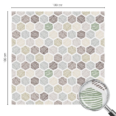 Anti inkijk raamfolie Geometrische golven