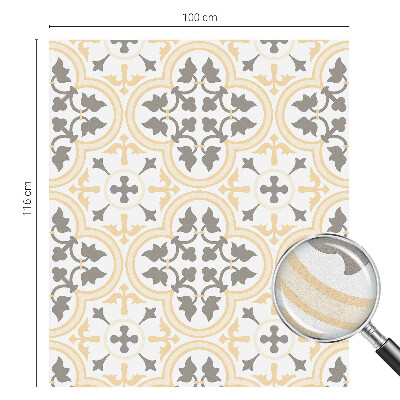 Zelfklevende anti inkijk folie glas in lood Plantenpatronen