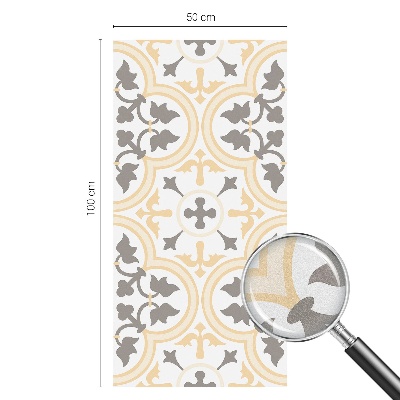 Zelfklevende anti inkijk folie glas in lood Plantenpatronen