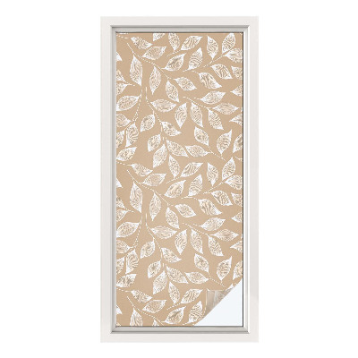 Zelfklevende raamfolie glas in lood Bladeren natuur