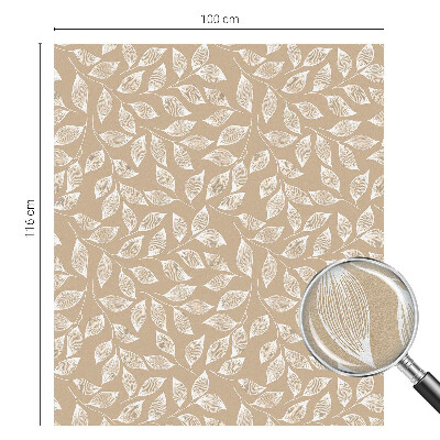 Zelfklevende raamfolie glas in lood Bladeren natuur