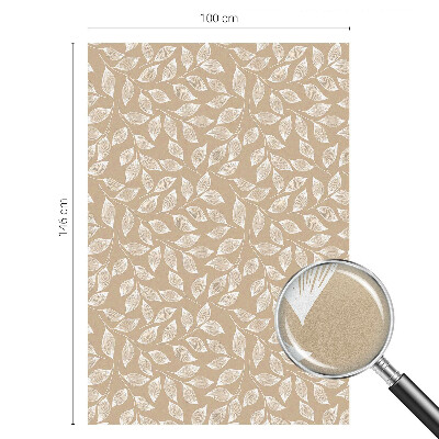 Zelfklevende raamfolie glas in lood Bladeren natuur