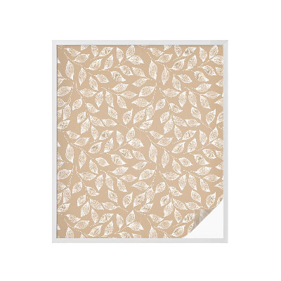 Zelfklevende raamfolie glas in lood Bladeren natuur