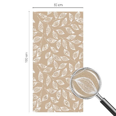 Zelfklevende raamfolie glas in lood Bladeren natuur