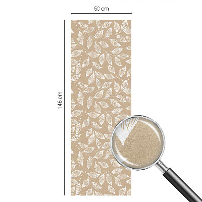 Zelfklevende raamfolie glas in lood Bladeren natuur