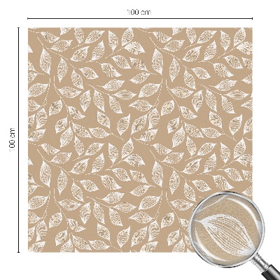 Zelfklevende raamfolie glas in lood Bladeren natuur