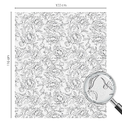 Anti inkijk raamfolie Bloemenmotief
