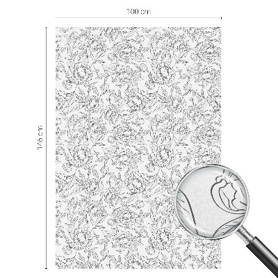 Anti inkijk raamfolie Bloemenmotief