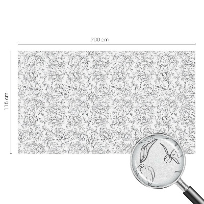 Anti inkijk raamfolie Bloemenmotief