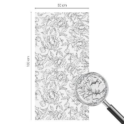 Anti inkijk raamfolie Bloemenmotief