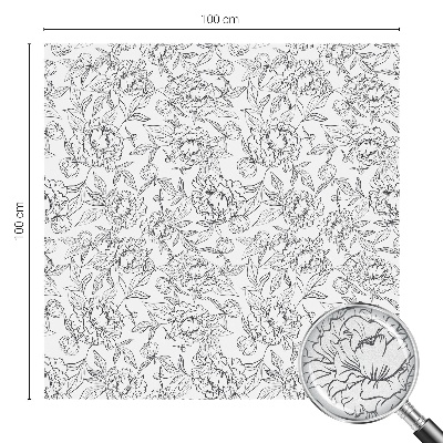 Anti inkijk raamfolie Bloemenmotief