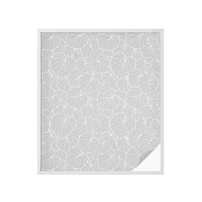 Zelfklevende raamfolie glas in lood Bladrijke elegantie