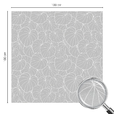 Zelfklevende raamfolie glas in lood Bladrijke elegantie