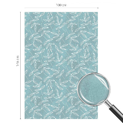 Zelfklevende raamfolie glas in lood Bladrijke elegantie