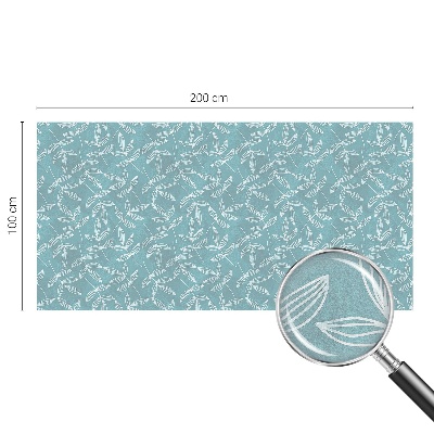 Zelfklevende raamfolie glas in lood Bladrijke elegantie