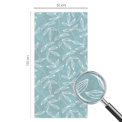 Zelfklevende raamfolie glas in lood Bladrijke elegantie