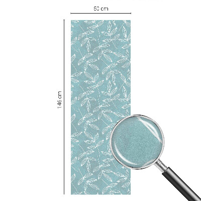 Zelfklevende raamfolie glas in lood Bladrijke elegantie