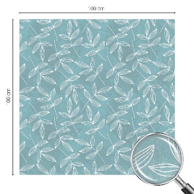 Zelfklevende raamfolie glas in lood Bladrijke elegantie