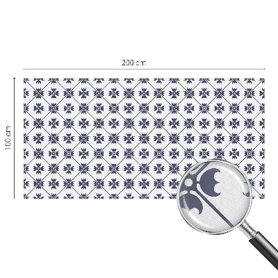 Zelfklevende anti inkijk folie glas in lood Plantenmotief