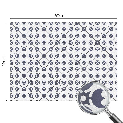 Zelfklevende anti inkijk folie glas in lood Plantenmotief