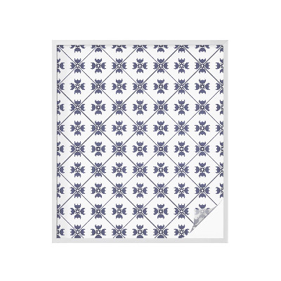 Zelfklevende anti inkijk folie glas in lood Plantenmotief