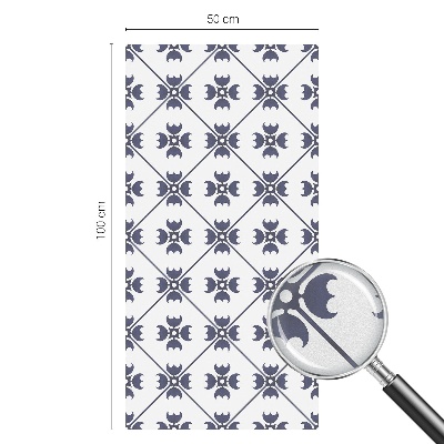 Zelfklevende anti inkijk folie glas in lood Plantenmotief