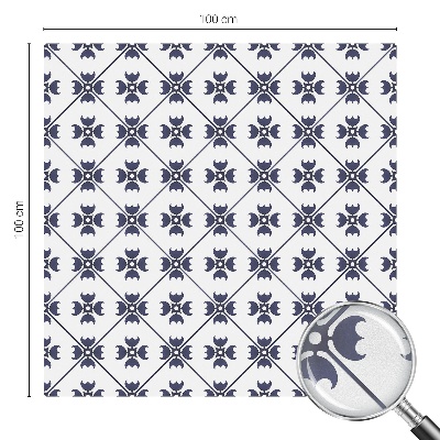 Zelfklevende anti inkijk folie glas in lood Plantenmotief