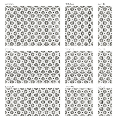 Zelfklevende anti inkijk folie glas in lood Klassieke rozetten